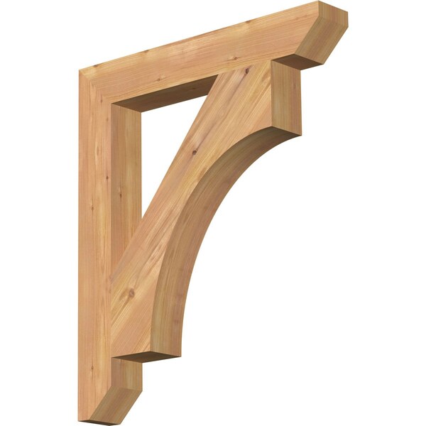 Ekena Millwork Westlake Slat Smooth Bracket, Western Red Cedar, 3 1/2"W x 24"D x 28"H BKT04X24X28WTL06SWR - main